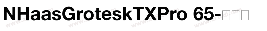 NHaasGroteskTXPro 65字体转换
